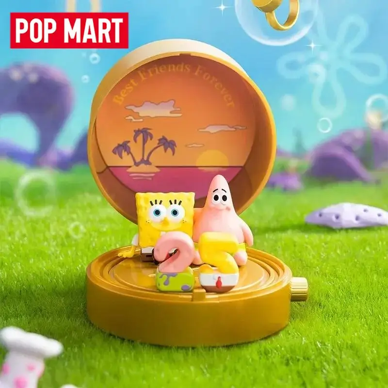 POP MART SpongeBob Schwammkopf Karneval Jubiläum Serie Szenensets 100 % Original Blind Box Überraschungsspielzeug Mystery Box Niedlich Image