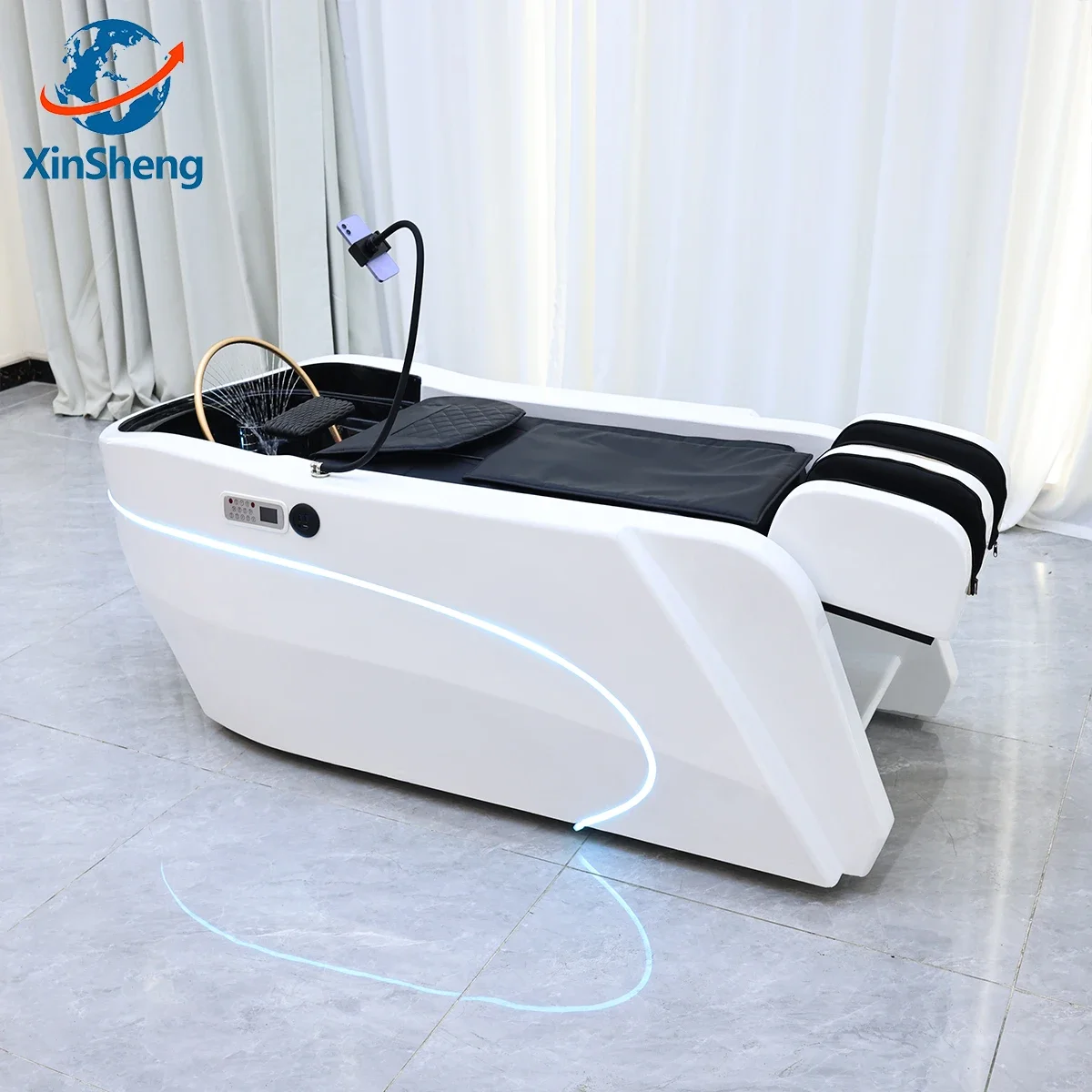 XinSheng Friseursalon Shampoo Bed Head SPA Begasungsmaschine Elektrischer Massagetisch für Freizeit-Gesundheitsgeschäft Kommerzielle Möbel Image