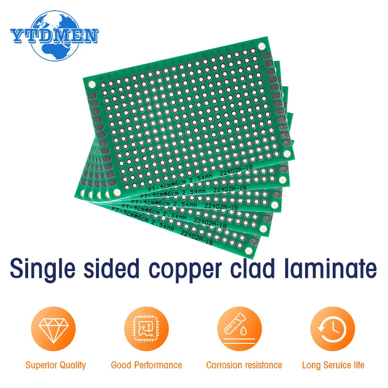 1/5/10/20pcs PCB Prototyp Board Kit grün einseitig Proto board 2*8cm 3*7cm 4*6cm 5*7cm 6*8cm 7*9cm universelle Leiterplatten Image