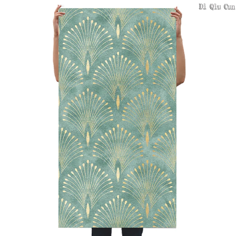 Grün Geometrische Selbstklebende Wand Aufkleber Moderne Nordic Stil Schälen Und Stick Tapete Abnehmbare Tapete Für Wohnkultur