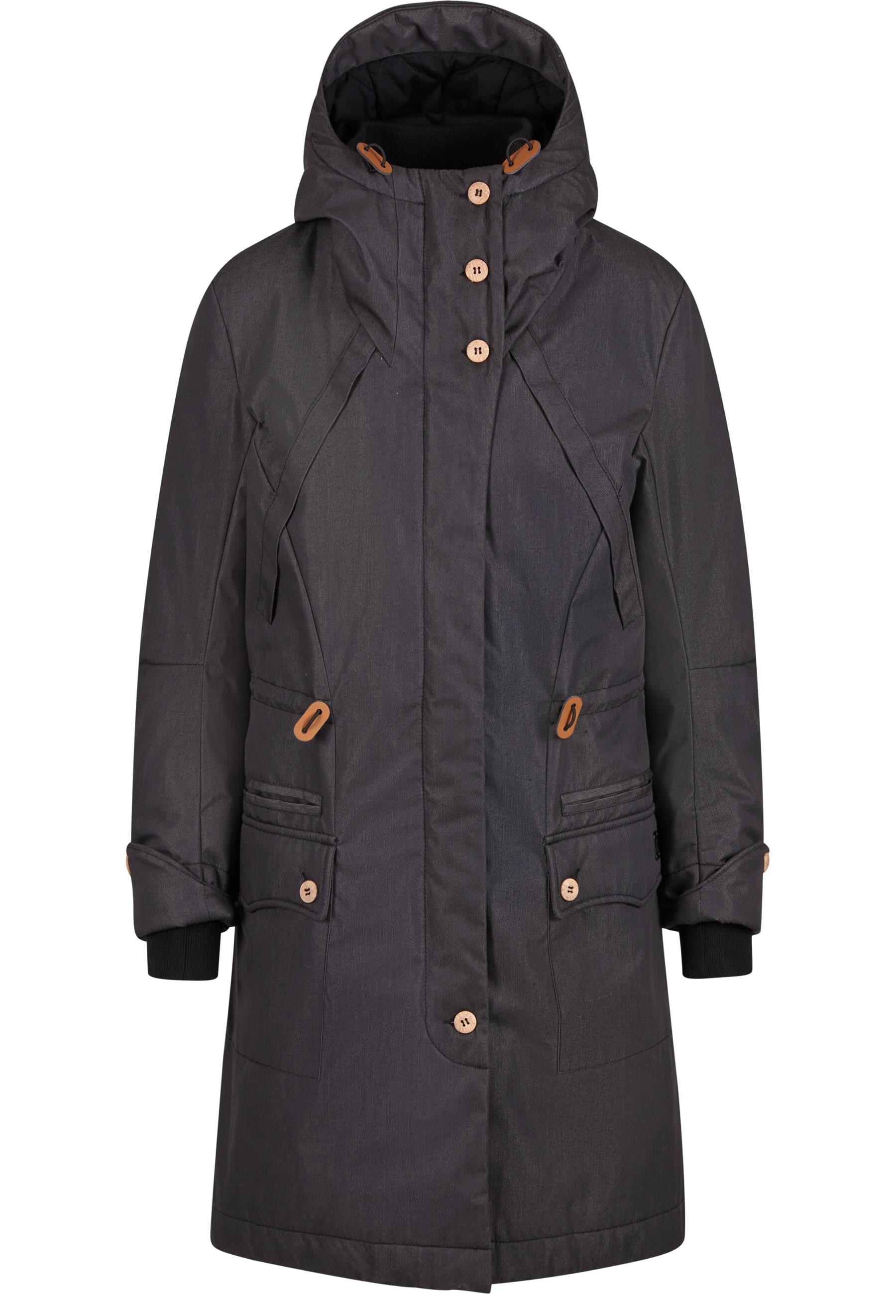 Parka BRANDIT "Brandit Brandit Women Mayleene Winterparka", Damen, Gr. L, schwarz, 75% Polyester, 25% Baumwolle, unifarben, normal, ohne Ausschnitt, Jacken Parka