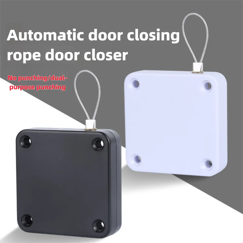Automatischer Türschließer, stanzfreie, verstellbare Türschließer für Schiebetüren, Glastüren, 500 g–1000 g Spannungsschließgerät