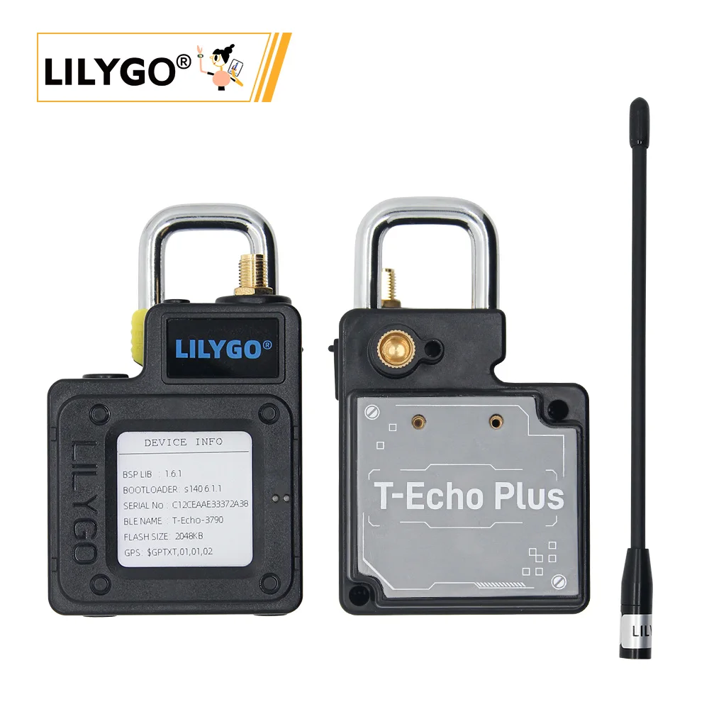 LILYGO ® T-Echo PLUS NRF52840 LoRa SX1262 433/868/915 MHz Wireless-Modul GPS 1,54 E-Paper BME280 mit 2400 mAh Akku für Arduino Image