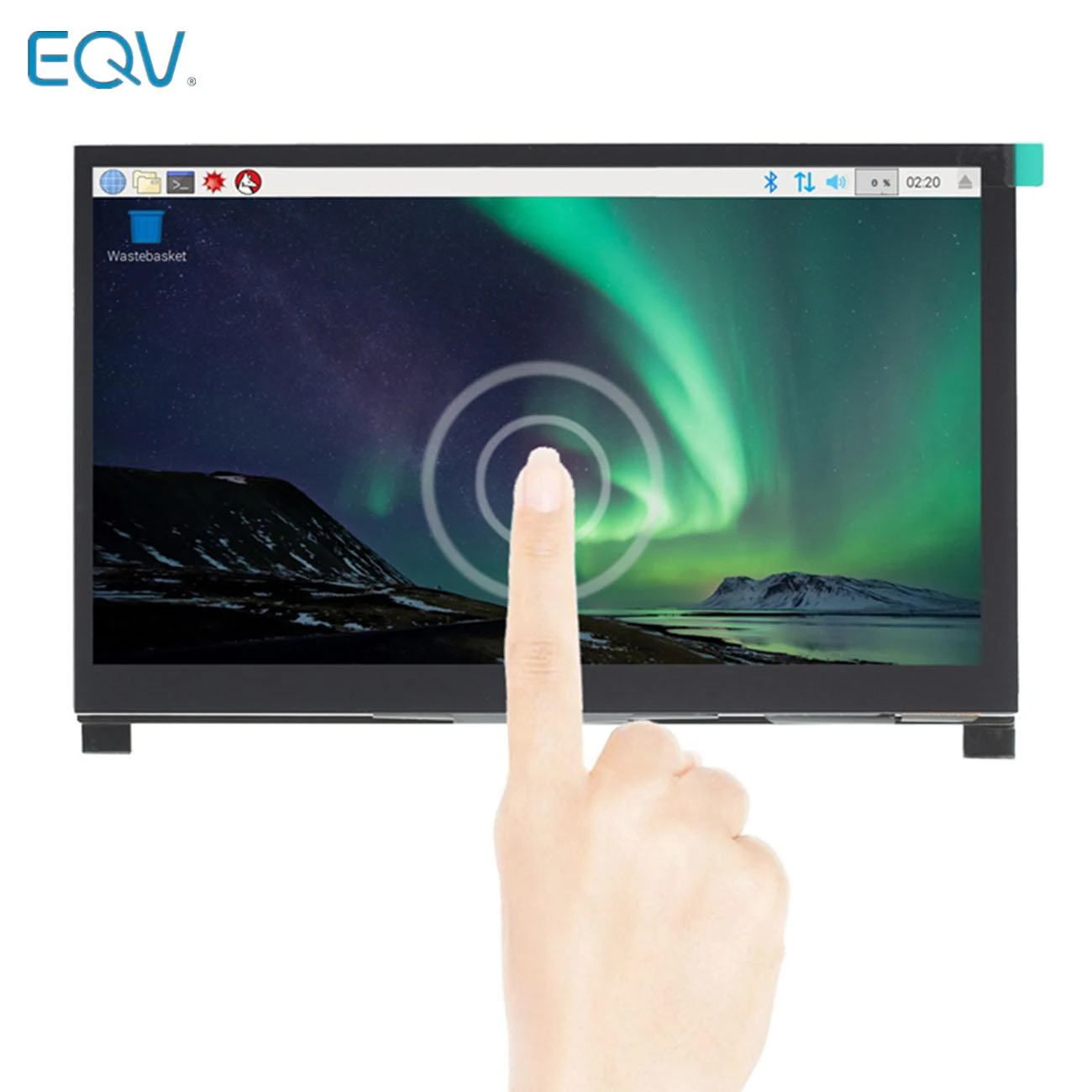 Touch screen LCD IPS da 7 pollici con visualizzazione completa per Raspberry Pi Display HD HDMI Monitor capacitivo Touch a 5 punti