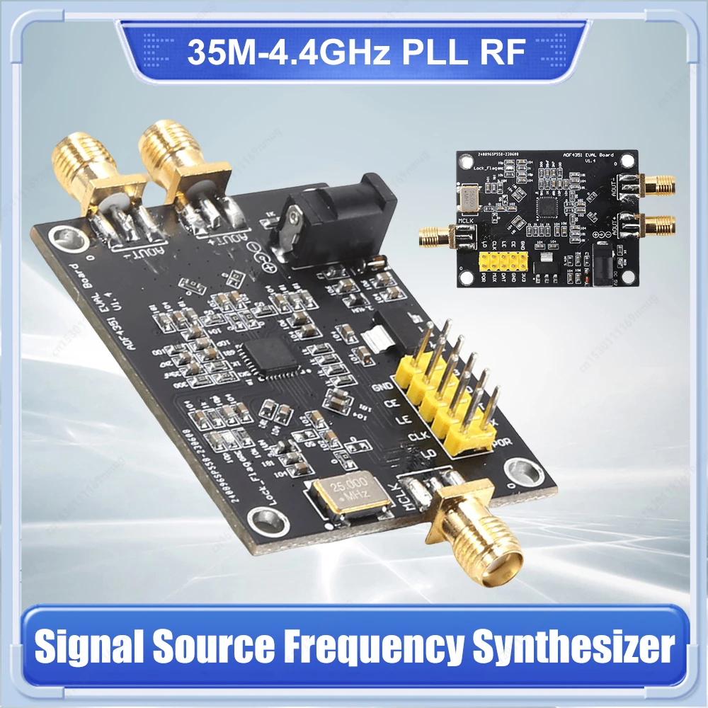 35M-4,4GHz PLL RF Signalquelle ADF4350/ADF4351 Phase Locked Loop Frequency Synthesizer RF Phase-Locked Loop Board Image