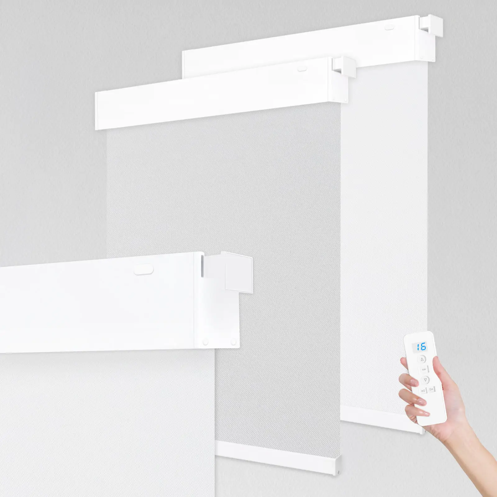 Kein Bohren, keine Werkzeuge, motorisierte Verdunkelungsvorhänge, Fenster, Bluetooth, Tuya, WLAN, intelligente Fernbedienung, elektrische Rollos für Fenster