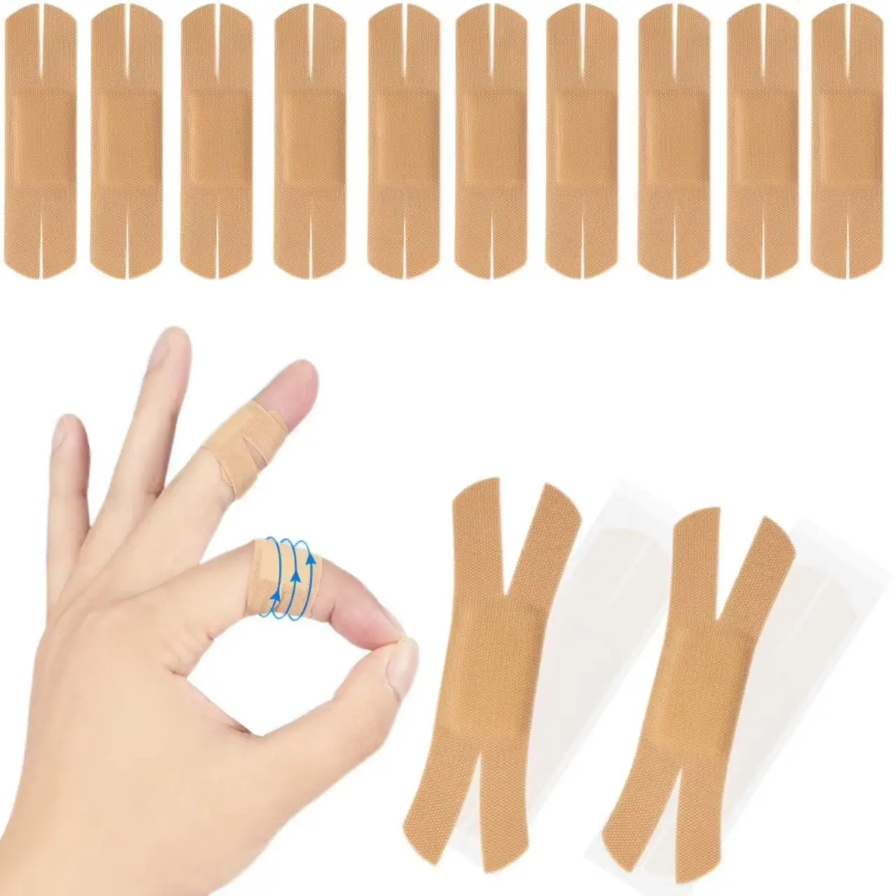 50/100Pcs X-förmigen Schutz Aufkleber Hohe Elastizität Vlies Stoff Atmungsaktive Pflaster Verband Erste Hilfe Wunde Dressing band Image