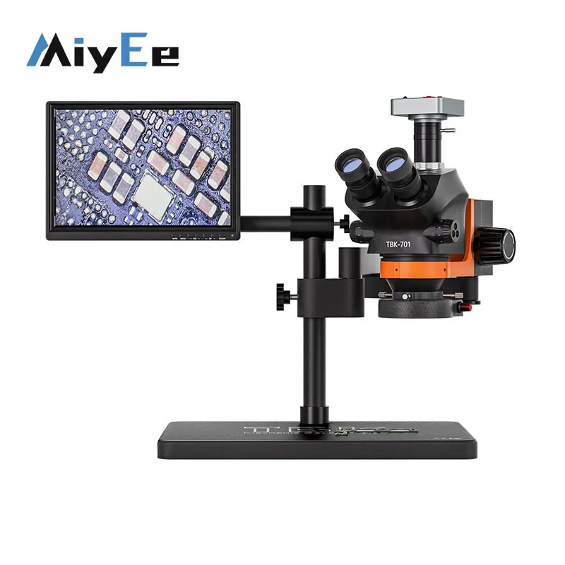 TBK-701 Trinocular HD 48 Millionen Pixel Elektronisches Mikroskop 7-50X zum Löten und Reparieren von Mobiltelefonen Image