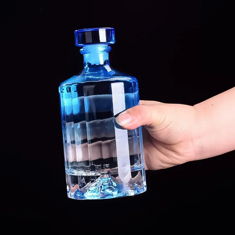 Vulkan Weinflasche Weißwein flasche versiegelt transparente Frucht eis Whisky Weinflasche Image
