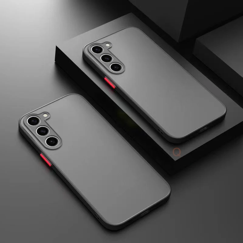 Luxuriöse Armor Matte Hard PC-Hülle für Samsung Galaxy S25 S24 S23 S22 S21 S20 Fe Plus S25 Ultra Bumper stoßfeste Rückseite Image