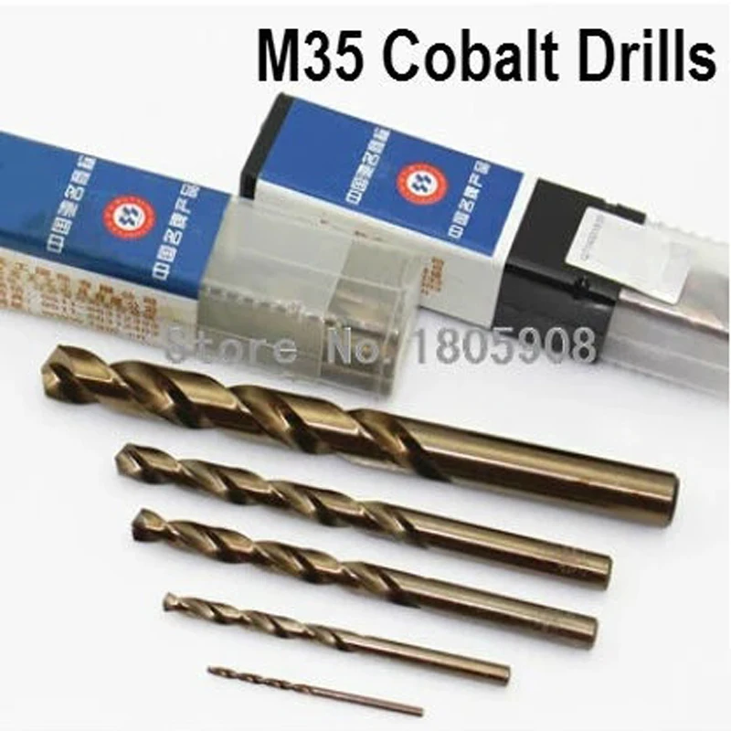 10PCS 1.0mm-8.0mm M35 HSS-CO punta da trapano al cobalto s HSS punta da trapano per utensili per la lavorazione del legno in metallo in acciaio inossidabile (1/2/3/4/5/6/8mm)