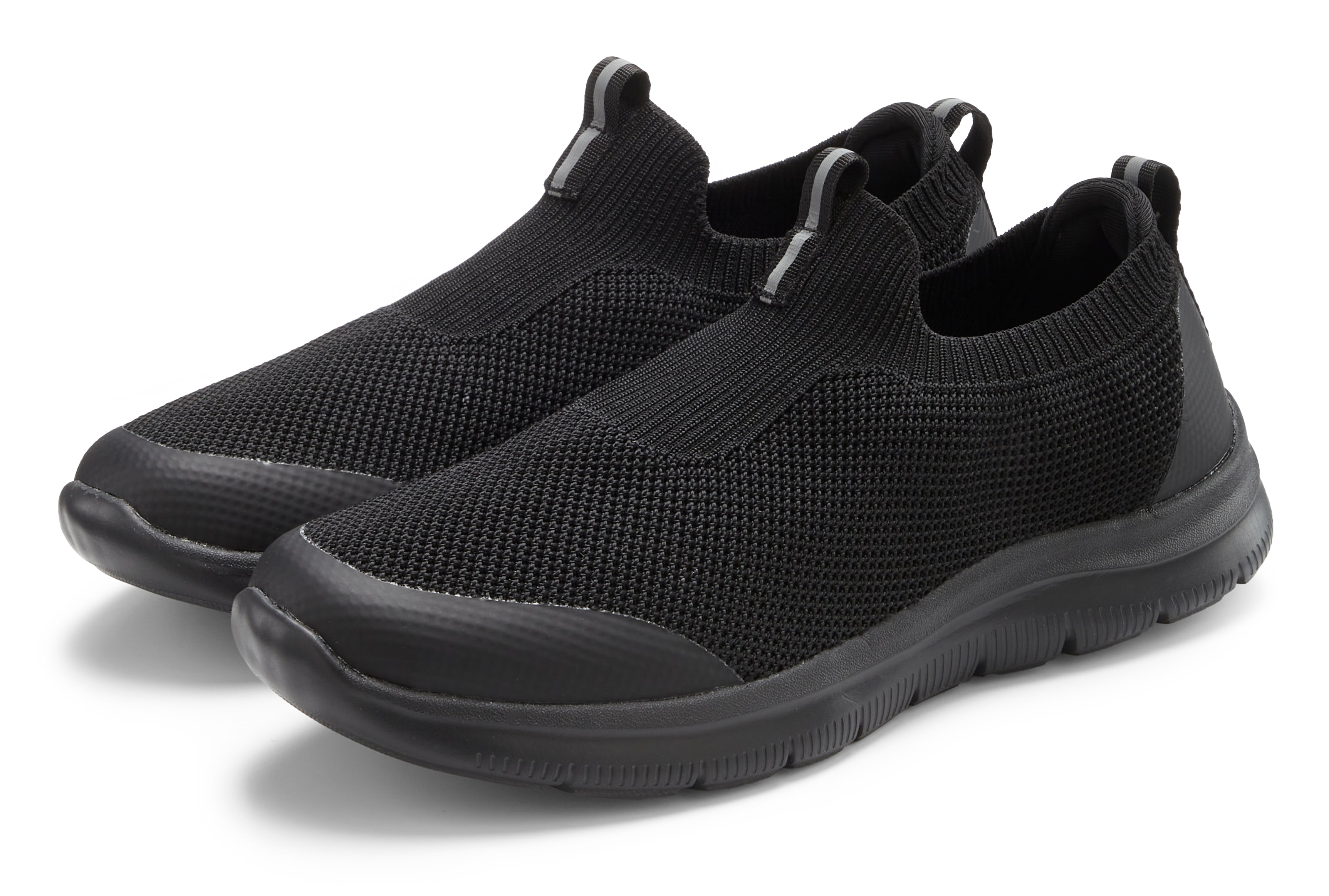 Sneaker JOHN DEVIN, Damen, Gr. 41, schwarz, Obermaterial: 80% Textilmaterial, 20% Lederimitat. Decksohle: 100% Textilmaterial. Futter: 100% Textilmaterial. Laufsohle: 100% Synthetik, Mesh, unifarben, Schuhe Sneaker, Slipper, Freizeitschuh, Sneaker...