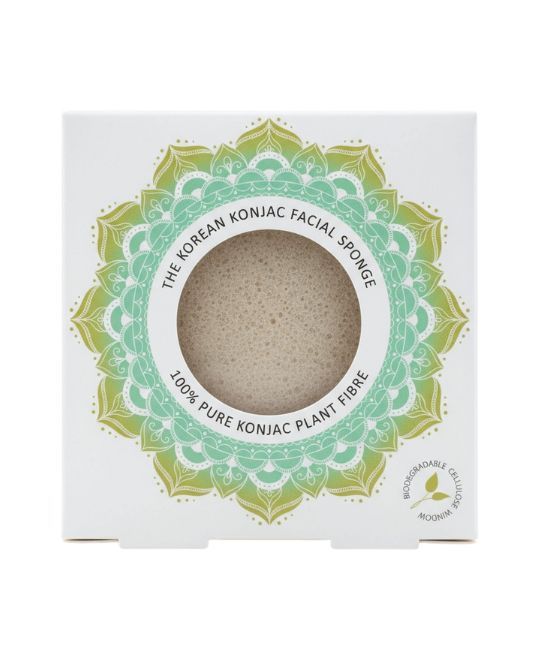 Mandala Konjac Facial Sponge Pure White 1 pz Detergente