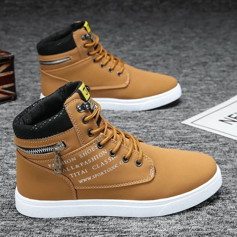 Men Casual Non Slip Lightweight Sneaker Fashion Platform Shoes red 8.5
