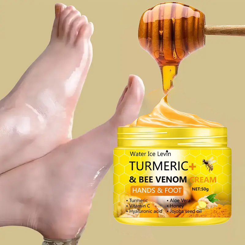 Foot Cream, Turmeric Bee Venom Anti Drying Crack, Hand Cracked Repair, Skin Removal Care Cream, Dead Feet Hand Skin Foot Cream, Turmeric Bee Venom Anti Drying Crack, Hand Cracked Repair, Skin Removal Care Cream, Dead Feet Hand Skin