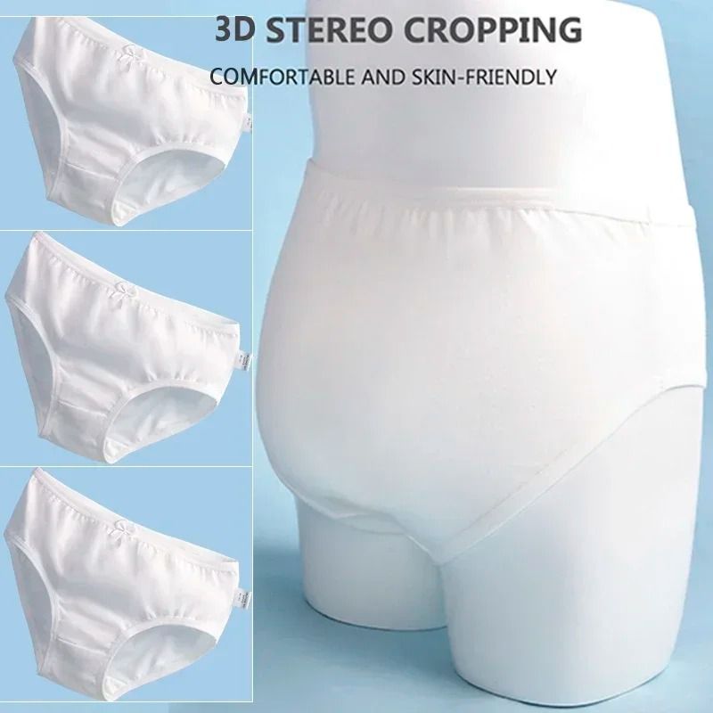 Kids Cotton White Brief Panty Set For Girls Soft Breathable Everyday Underwear 110 9 Pcs