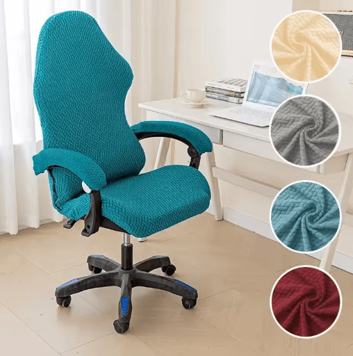 Universal Gaming Chair Cover Elastic Slipcover For Computer Swivel Chairs light Coffee