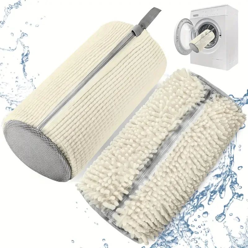 Reusable Shoe Washing Machine Laundry Bag grey