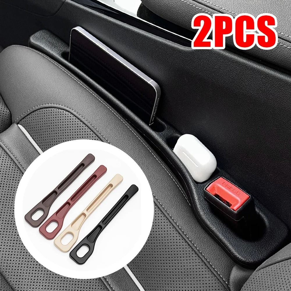 Universal Car Seat Gap Filler Strip Set black 2pcs