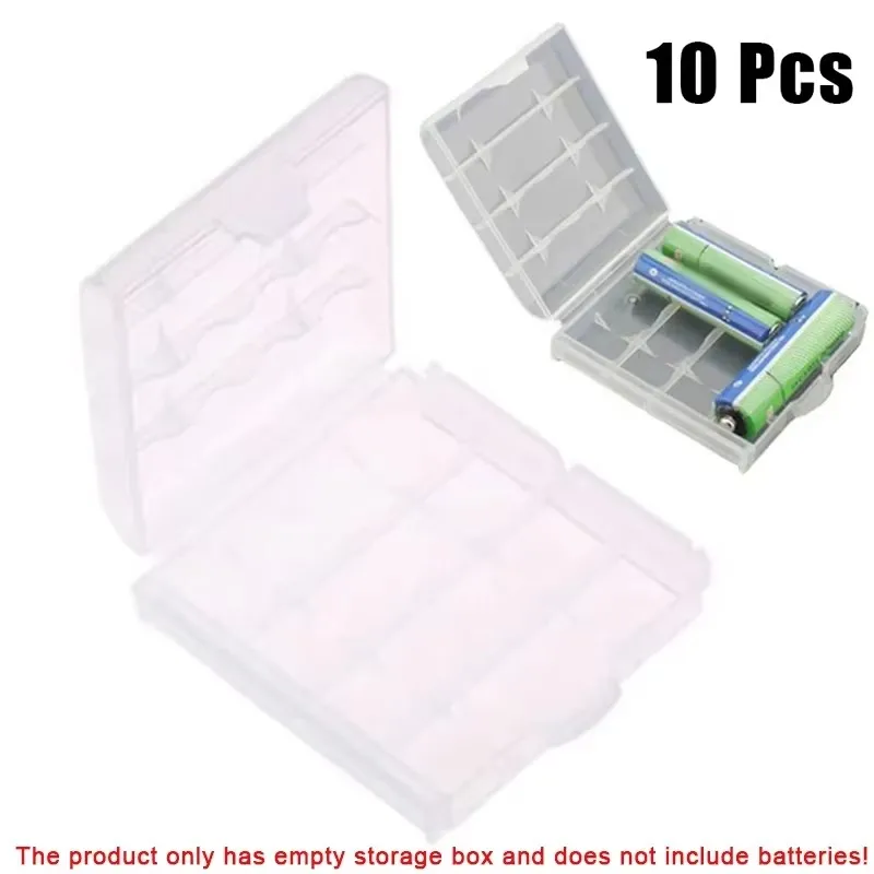 10 stücke Batterie Kunststoff Schutz Fall Abdeckung Halter AA/AAA Batterie Lagerung Box Container Organizer Für 4xAA 5xAAA Batterien Teile Image