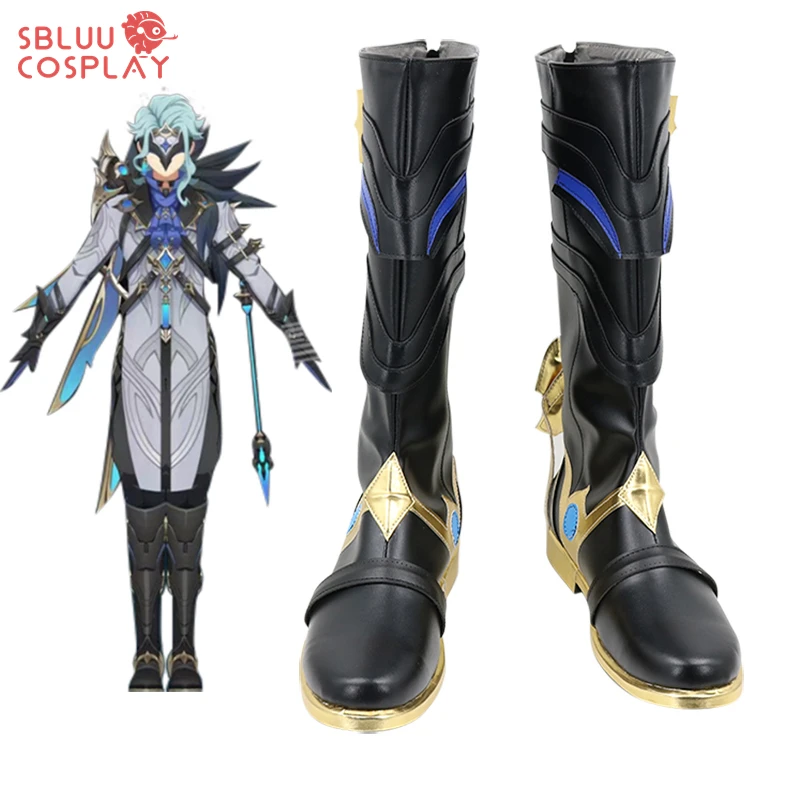 SBluuCosplay Genshin Impact Il Dottore Cosplay Schuhe Maßgeschneiderte Stiefel Image