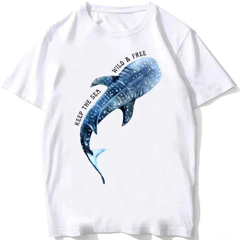 Hale Shark Anatomie Biologie T-shirt Frauen Strand Tauchen Weiß T-shirt Vintage Unisex Frauen Hip Hop Casual T Shirts Frauen T-shirts