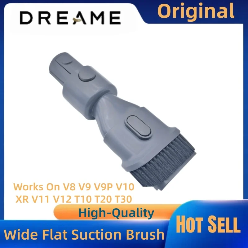 Original 2-in-1 lange flache Saugdüse für Dreame-Staubsauger, kompatibel mit der Serien V8 V9 V9P V10 XR V11 V12 T10 T20 T30 Image