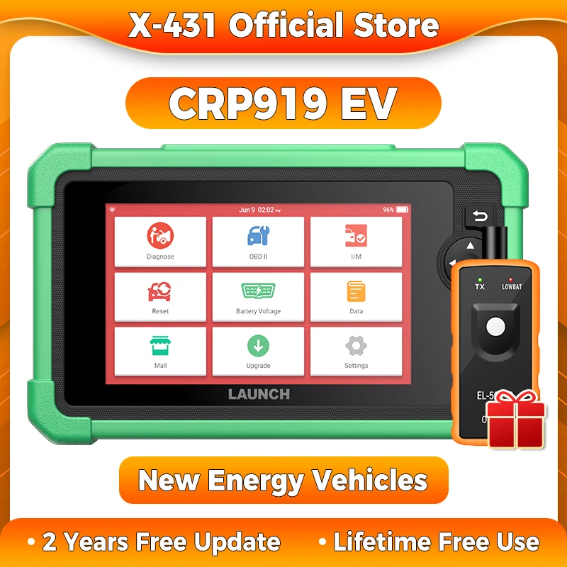 X-431 CRP919 EV LAUNCH New Energy Auto-Scanner, OBD2, elektrisches Kfz-Diagnosetool, Codeleser, 2 Jahre, kostenloses Update Image