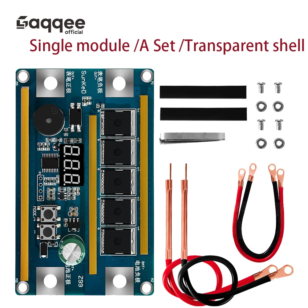 Z99 Punktschweißgerät, Lithium-Batterie, 12 V, 1500 A, einstellbare Leistungsstufen, tragbare Batterie, Laschmaschine, DIY-Kit, Digitalanzeige Image
