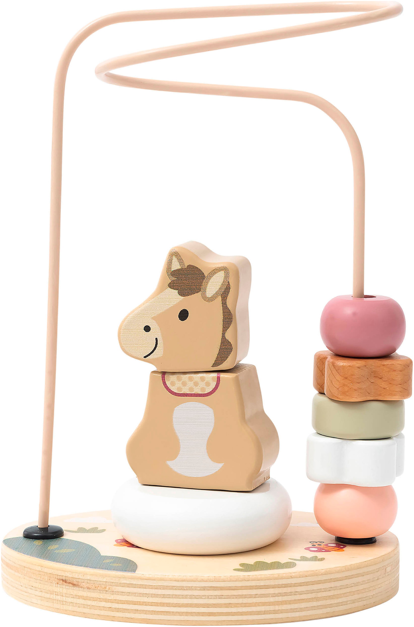 Motorikschleife STERNTALER "Pferd Sunny", bunt, Motorikspielzeug, BabyB:11cm H:16cm T:7,7cm, Holz, FSC - schützt Wald - weltweit, B:11cm H:16cm T:7,7cm