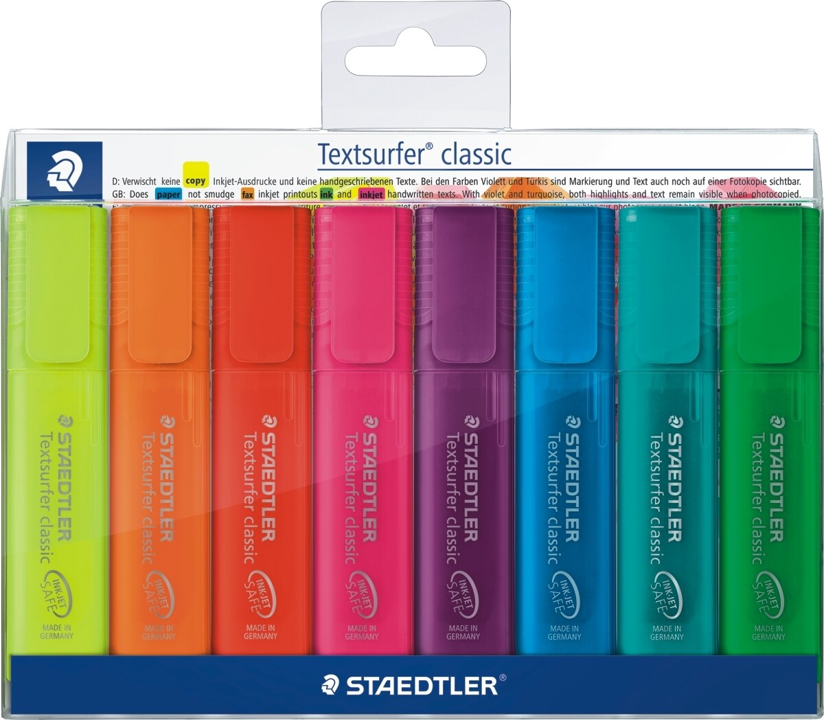 STAEDTLER Textmarker Textsurfer classic farbig sortiert Rainbow VE=5x8 Stück Image