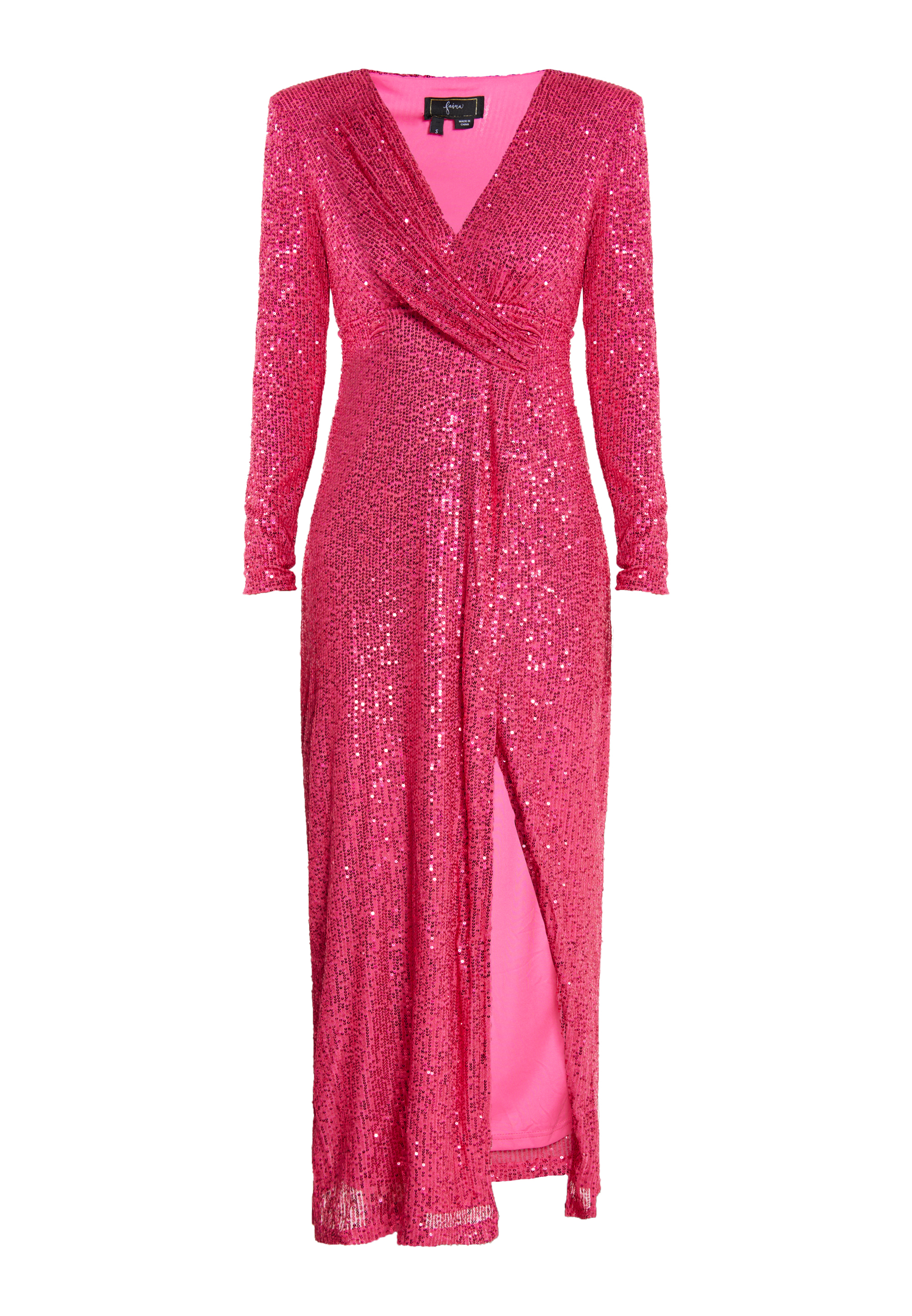 Faina Paillettenkleid Damen Rosa Image