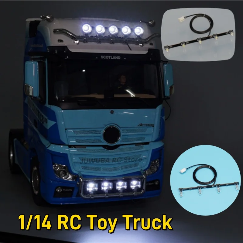 1/14 RC ACTROS GIGASPACE Dach Scheinwerfer Und Kinn Licht PCB Bar Board Für Tamiya RC Spielzeug Lkw ACTROS GIGASPACE Teile Zubehör