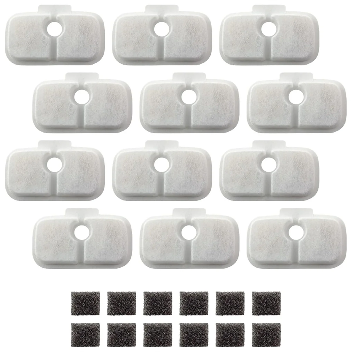 Ersatz filter für Katzen wasser brunnen für Pet libro plwf105/plwf115/plwf005 Dreifach filtration für Haustier wasser brunnen Image