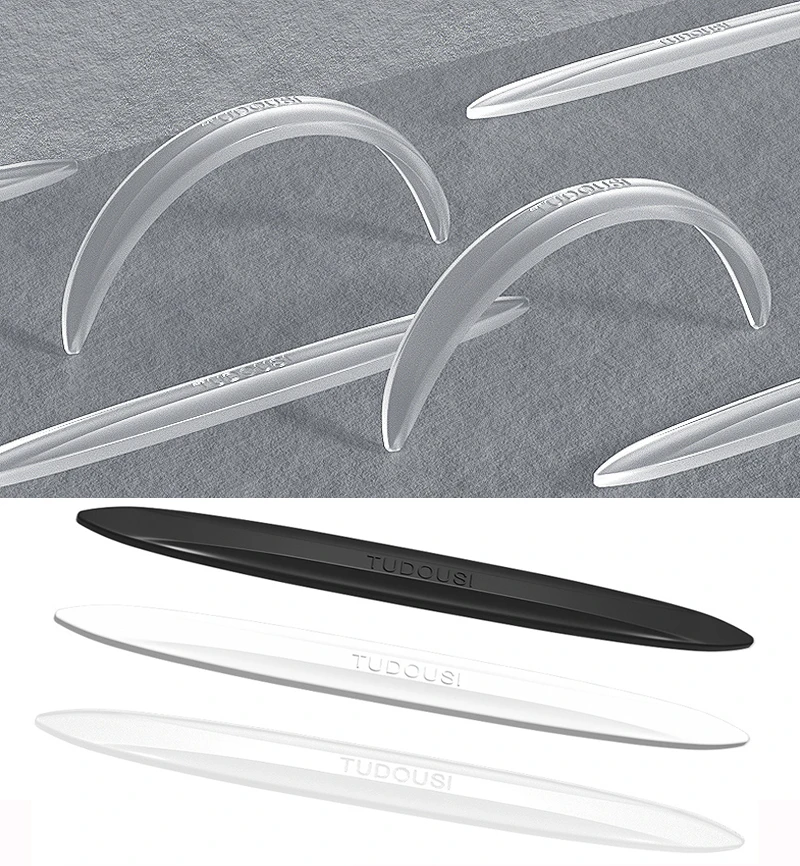 4PCS Auto Tür Anti-Kollision Streifen Unsichtbare Universal Rand Schutz Scratch Auto Schutz Aufkleber Dekoration Streifen Auto Zubehör Image