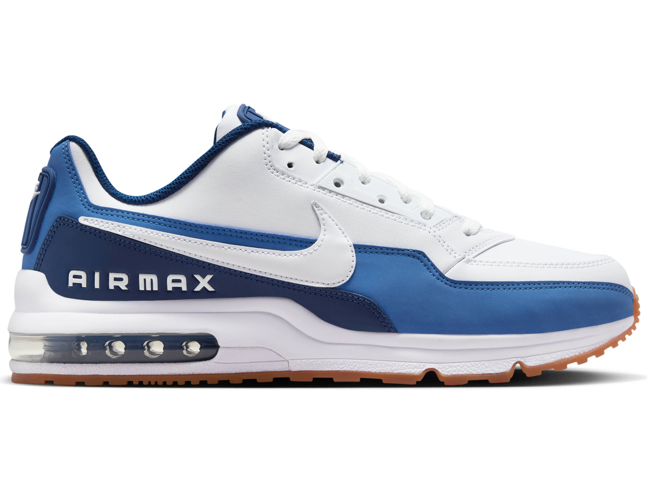 Sneaker NIKE SPORTSWEAR "AIR MAX LTD 3", Herren, Gr. 41, weiß, weiß, coastal blau, star blau, Leder, Textil, Schuhe Sneaker