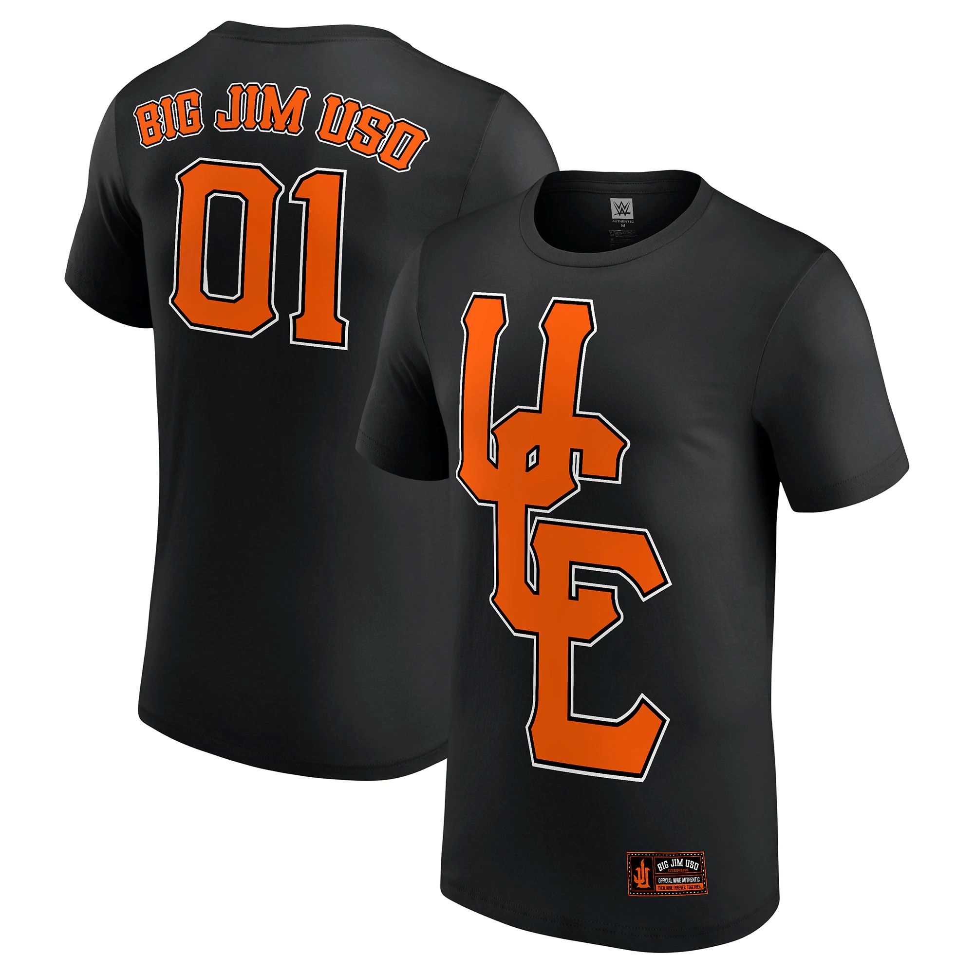 WWE Jimmy Uso Big Jim Uso T-Shirt - Schwarz - Herren Image