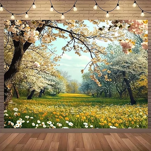 Tapisserie Banner Decke 森林 3D Schlafzimmer Wohnzimmer Wohnheim Jugendzimmer Studentenwohnheim Wandveranda Wohndeko Image