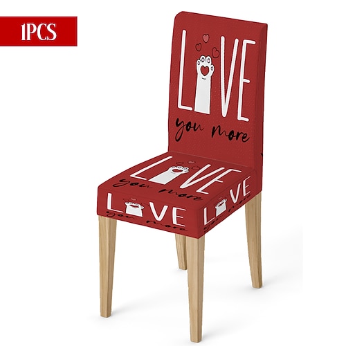 Valentinstag-Stuhlhusse aus Stretchmaterial, schwarz-weiß kariert, mit Herz- und Schleifenmotiv, waschbar, für Esszimmer, Küche, Wohnzimmer, Restaurant oder andere Winterdekoration, 1/4/6 Stück