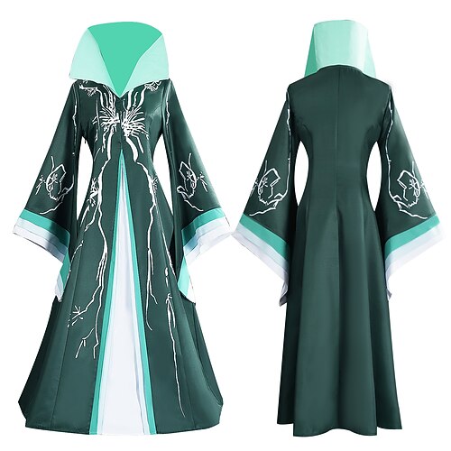 Schneekönigin Hexe Fee Elphaba Paare-Kostüme Film Cosplay Kostüm Film Walpurgisnacht Cosplay for Herren Damen Erwachsene Halloween Karneval Leistung Comic-Konzert Anime Expo Image
