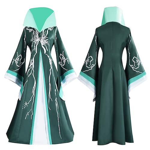 Schneekönigin Hexe Fee Elphaba Paare-Kostüme Film Cosplay Kostüm Film Walpurgisnacht Cosplay for Herren Damen Erwachsene Halloween Karneval Leistung Comic-Konzert Anime Expo Image