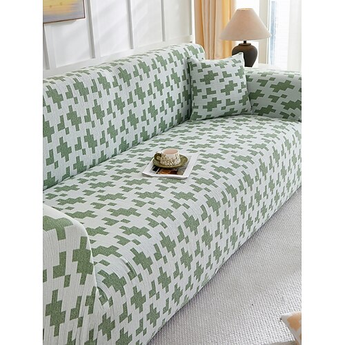 1 Stück luxuriöser, dekorativer Sofabezug aus Chenille-Imitat, rutschfest, staubabweisend, kratzfest, für alle Jahreszeiten, geeignet für Schlafzimmer und Wohnzimmer. Image