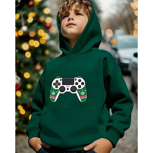 Unisex 3D Grafik Spiel Kapuzensweatshirt Pullover Langarm 3D-Druck Frühling Herbst Winter Sport Mode Streetwear Kinder 4-12 Jahre Mit Kapuze Lässig Täglich Outdoor Normale Passform