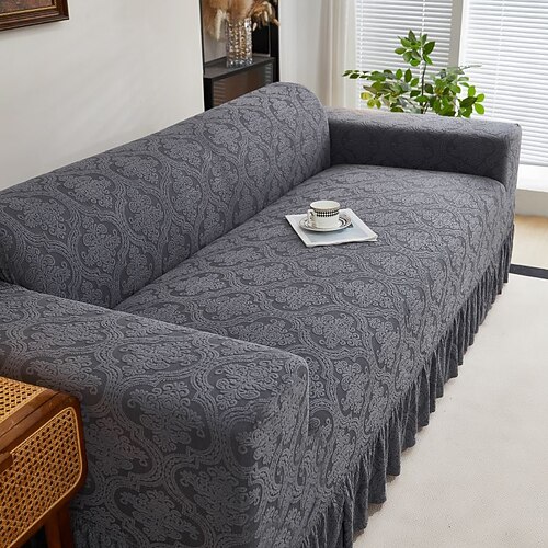 1 Stück modischer, luxuriöser Sofabezug im Jacquard-Rock-Stil, dekorativ, rutschfest, staubdicht, kratzfest, für Schlafzimmer, Wohnzimmer, Arbeitszimmer und Zuhause – ideal als Geschenk für jede Image