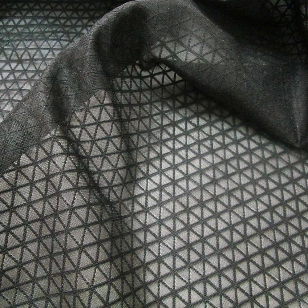 Französisch Klassische Mode Perspektive Gestrickte Stoff Herbst Frühling Dreieck Gesponnen-Bonded Schwarz Weiß Stoff Mantel Nähen Tuch tissu Image