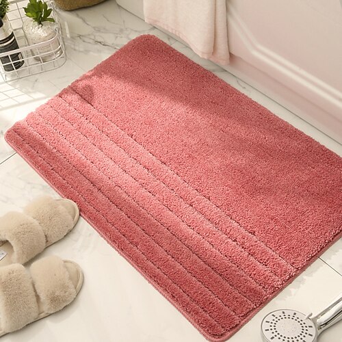 Dicke, hochflorige Eingangsmatte, saugfähig und rutschfest, Türvorleger, Badezimmer-Willkommensmatte, Teppich Image