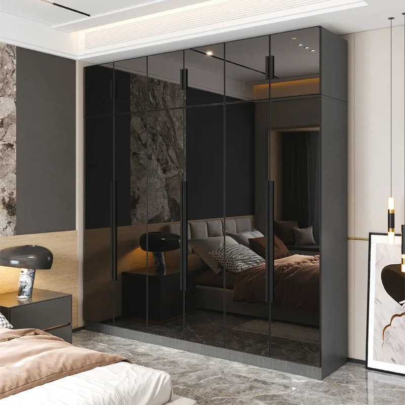 Nordischer Luxus ﻿ Komfortabler Kleiderschrank für Schlafzimmer, Holzmöbel, günstiger, großer, originaler Kleiderschrank, modern