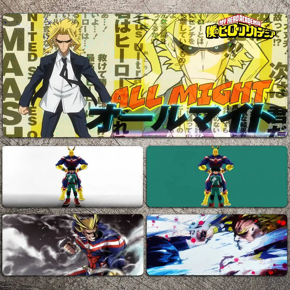 All Might My Hero Academia Japanisches Anime-Mauspad, großes Gaming-Mauspad, LockEdge, verdickte Computer-Tastatur, Tisch-Schreibtischunterlage Image