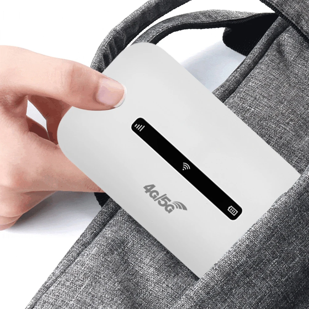 4G LTE Wireless Internet Router 3000 mAh 150 Mbit/s Pocket Mobile Hotspot mit SIM-Kartensteckplatz Modem Router für Home Office Auto Reisen Image