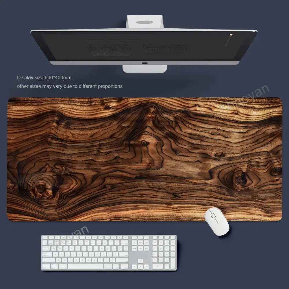Holz Mauspad Gamer Büro Zubehör PC Schrank Spiele Schreibtisch Matte Computer Schreibtische Tastatur Gaming Matten Lange Schreibtisch Pads Image